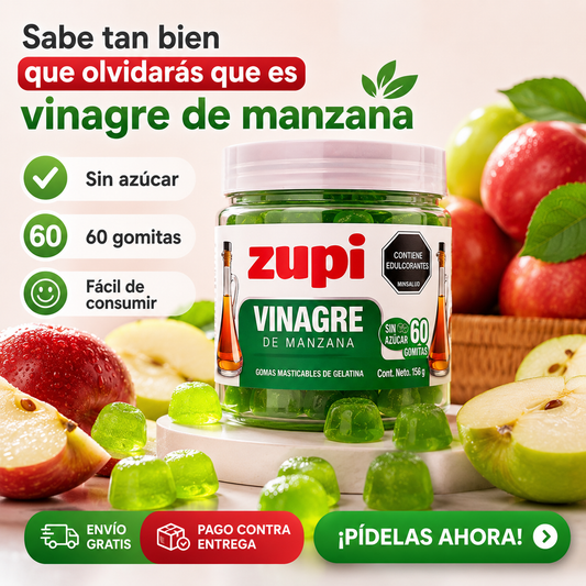 Gomas de Vinagre de Manzana Zupi