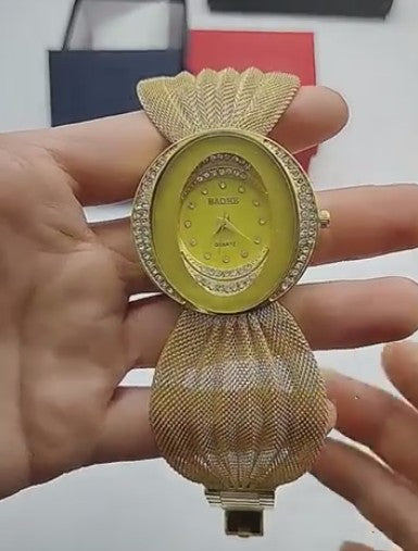 Reloj Mariposa Dorado Mujer