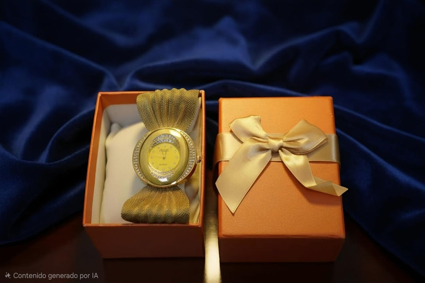 Reloj Mariposa Dorado Mujer