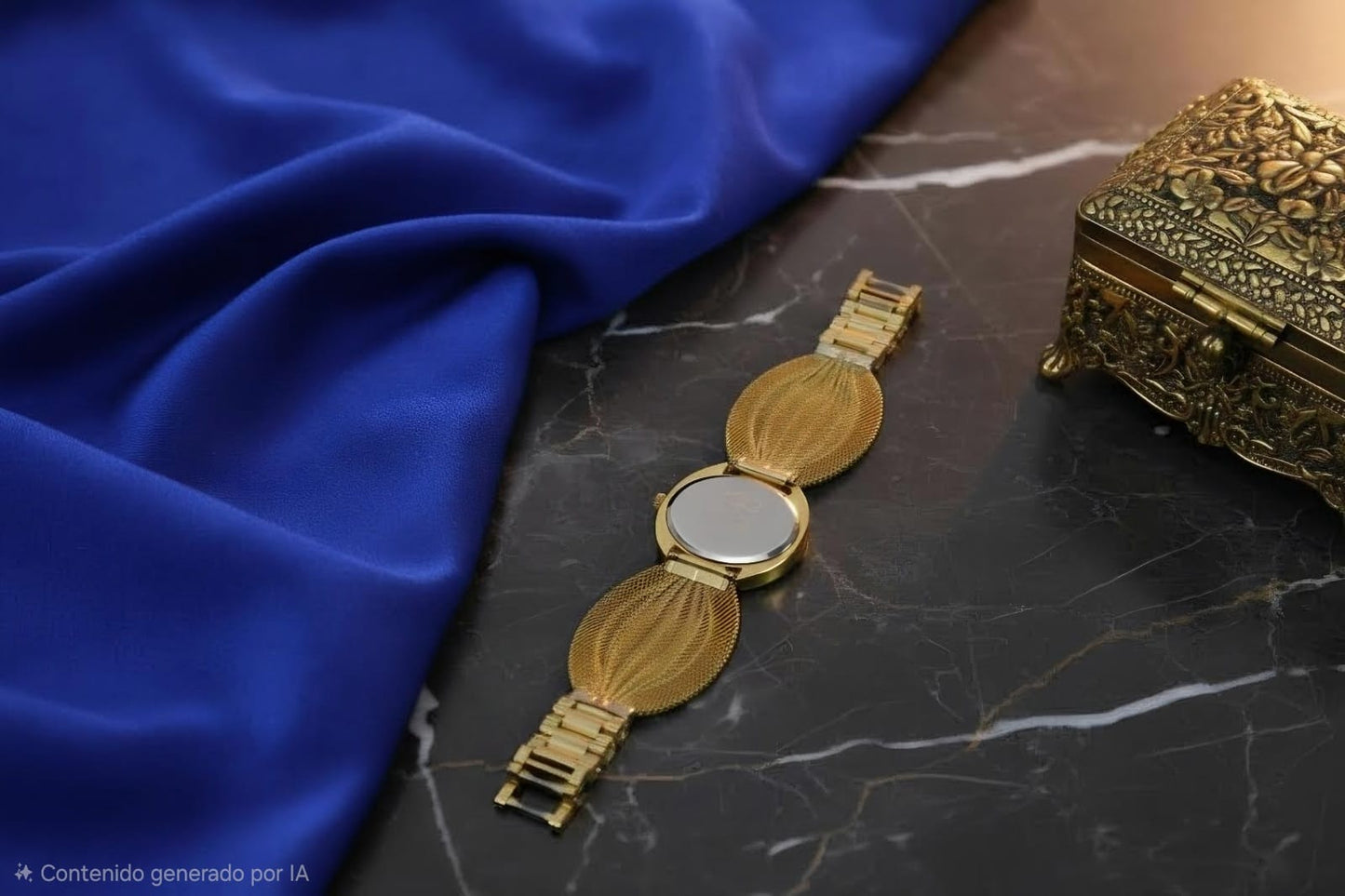 Reloj Mariposa Dorado Mujer